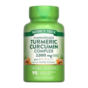 TURMERIC CURCUMIN complex 2,000 MG x 90 SOFT - NATURE'S TRUTH
