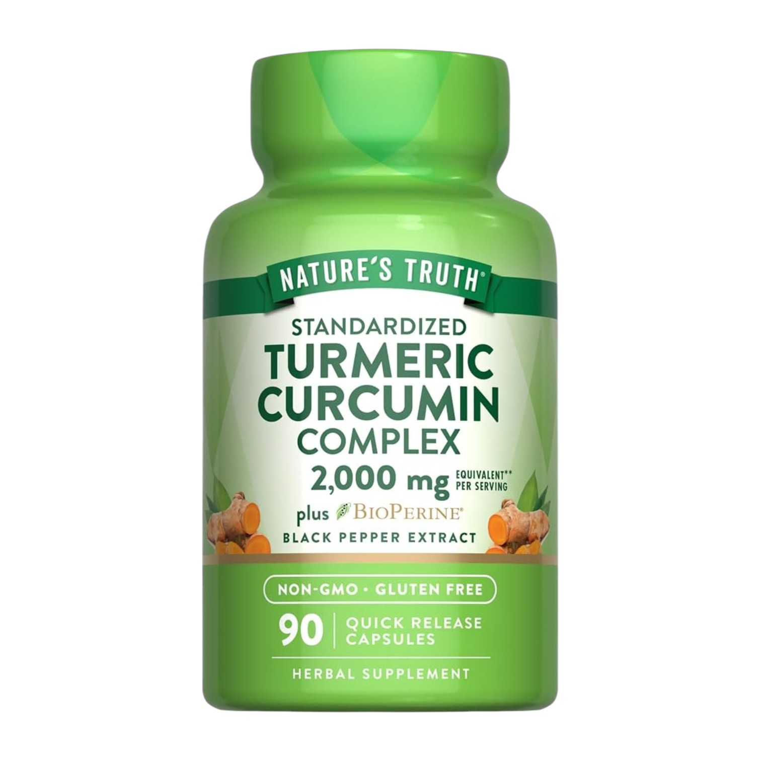 TURMERIC CURCUMIN complex 2,000 MG x 90 SOFT - NATURE'S TRUTH