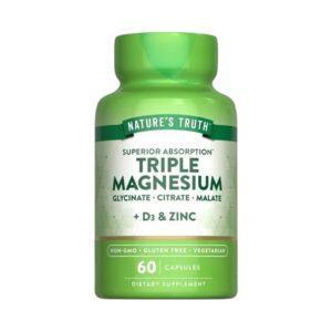TRIPLE MAGNESIUM ZINC x 60 CAPS - NATURE'S TRUTH