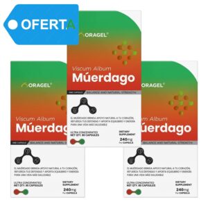 TRIPACK (3) VISCUM ALBUM MUERDAGO 240 MG x 80 CAPS - ORAGEL