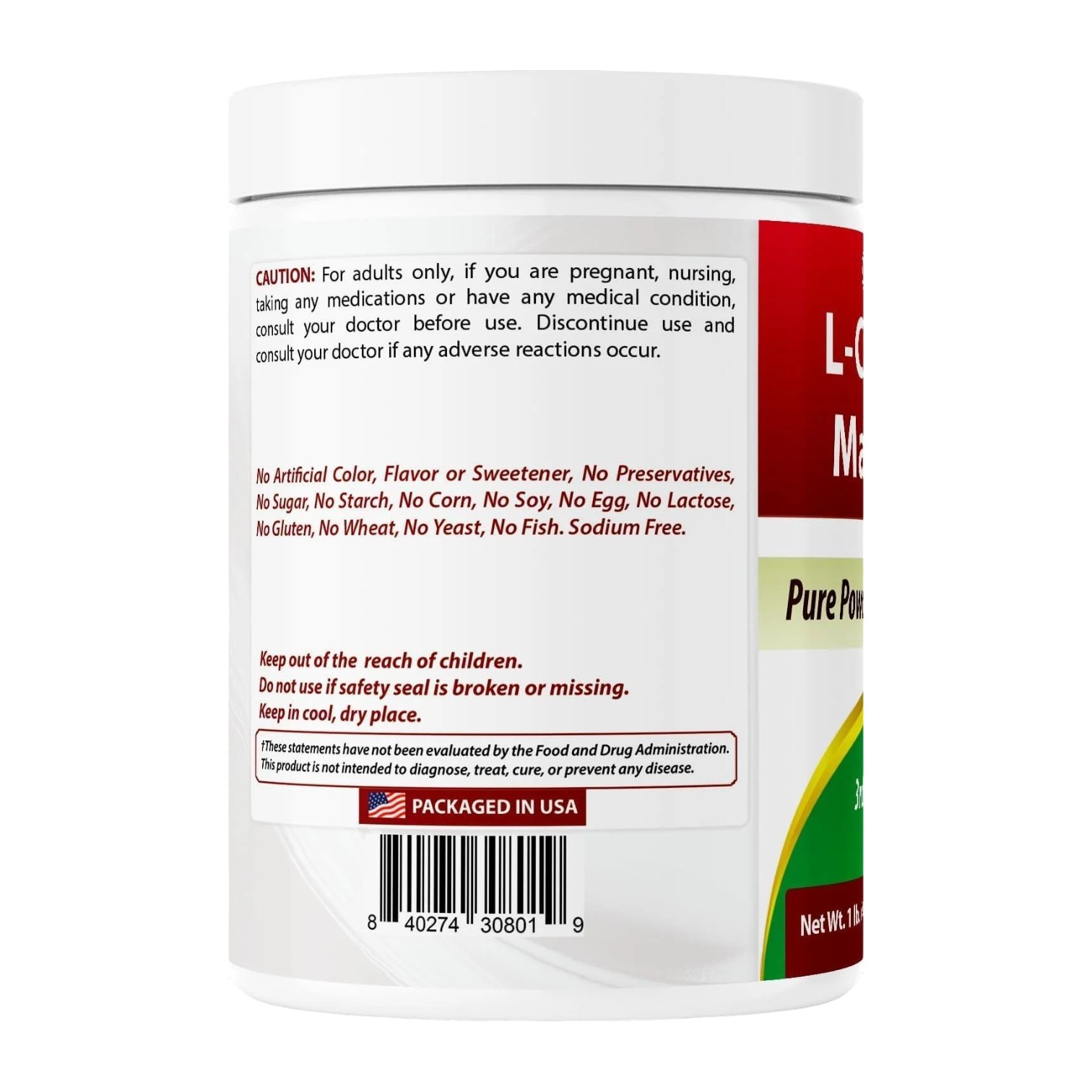 L-CITRULLINE MALATE 2:1 454 GR - BEST NATURALS - Imagen 3