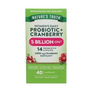 PROBIOTIC + CRANBERRY 5 BILLION CFU x 40 CAPS - NATURE'S TRUTH