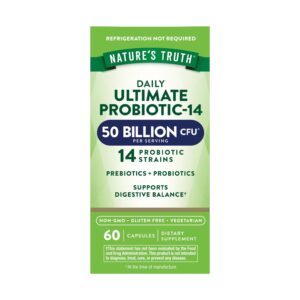 ULTIMATE PROBIOTIC-14 50 BILLION CFU (14 PROBIOTIC) 60 CAPS NATURE'S TRUTH