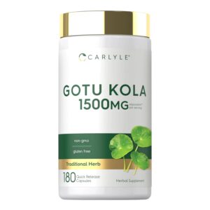 GOTU KOLA 1500 MG x 180 CAPS - CARLYLE